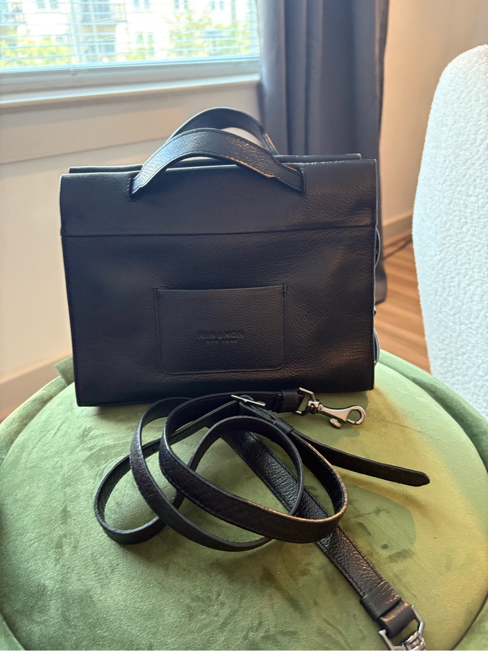 Min & Mon Vali Small Black Eye Crossbody Handbag - Picture 2 of 4